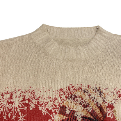 Pull Moche Noel Délavé Femme