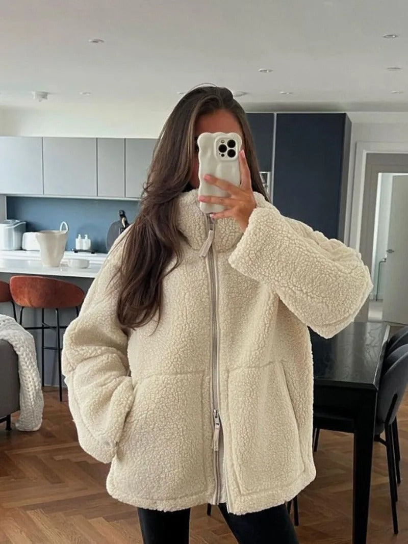 Lisa | Oversized warme Fleece-Jacke