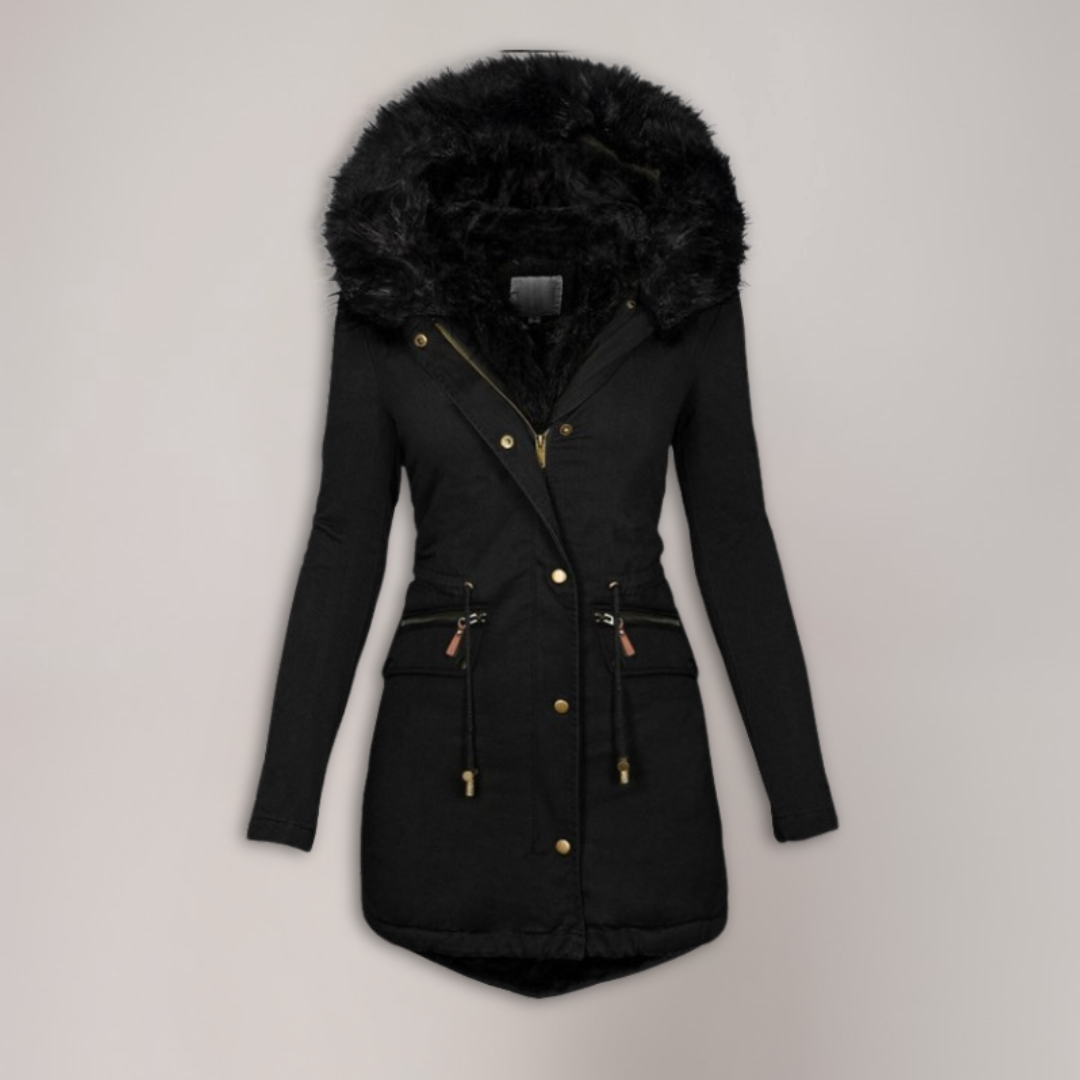 Celeste | Luxe Winterjas met imitatiebont