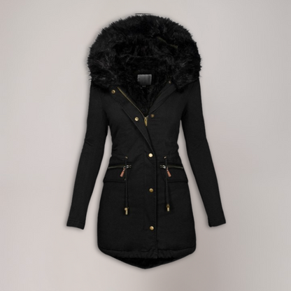 Celeste | Luxe Winterjas met imitatiebont