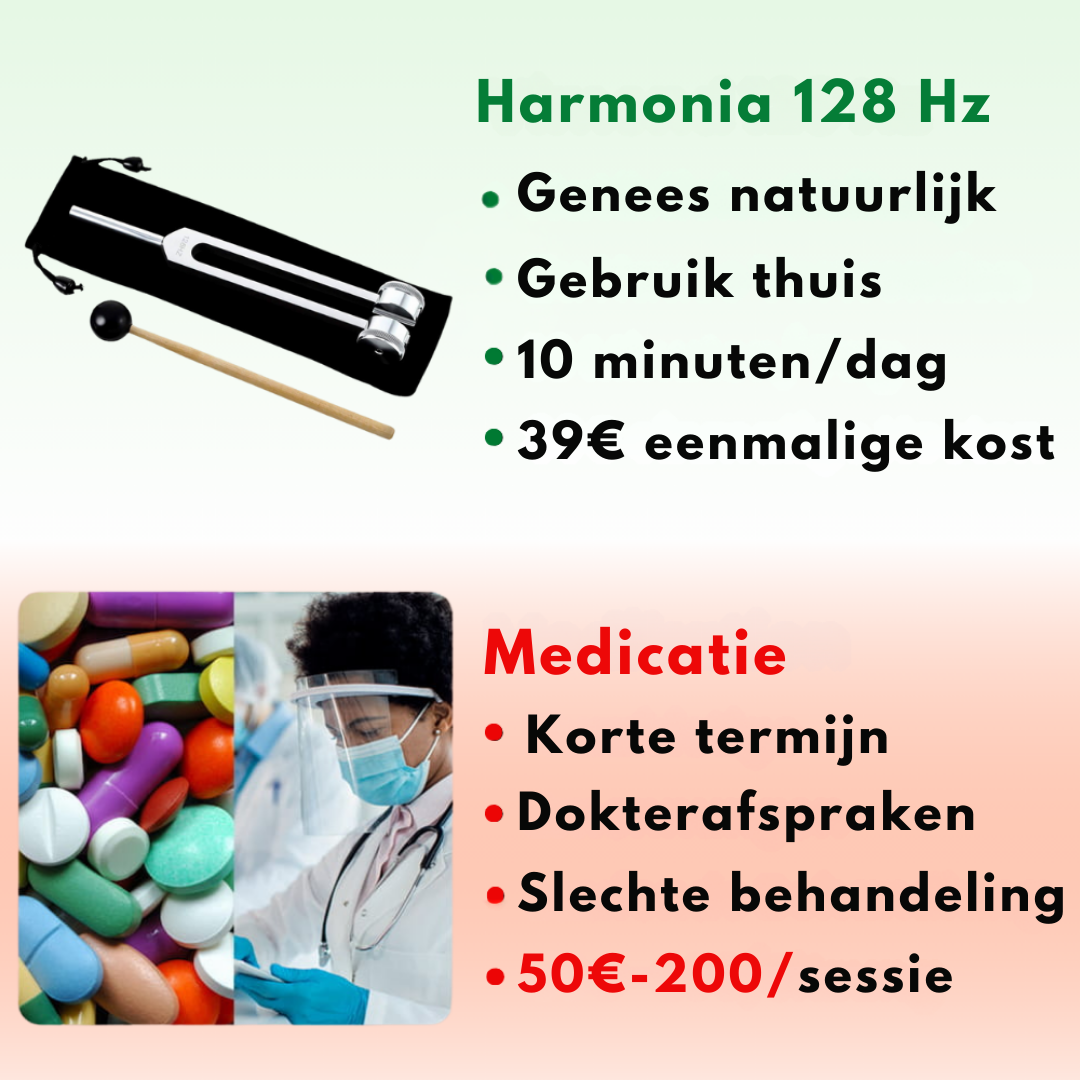 Harmona™ 128 Hz - Verlicht stress en pijn